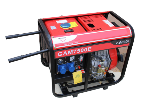 Petrol generators with silencer